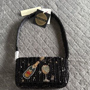 Viral beaded bag TJMaxx NWT New Years, Champagne - From India To You